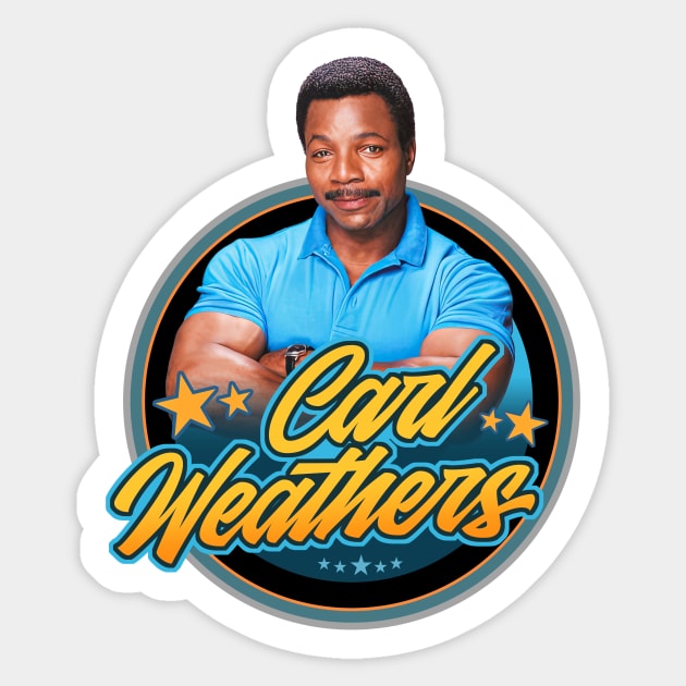 Carl Weathers Sticker by Trazzo